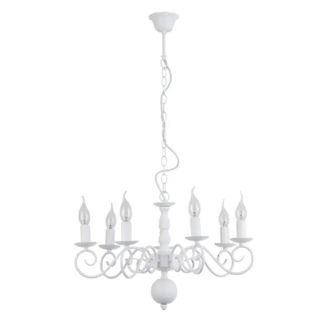 Люстра Arte Lamp A1129LM-7WH ISABEL — белый