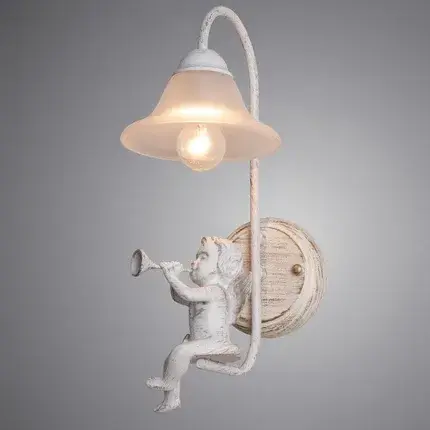 Бра Arte Lamp A1133AP-1WG AMUR — белое золото, ракурс 2