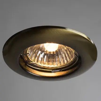 Точечный светильник Arte Lamp A1203PL-1AB PRAKTISCH — бронза, ракурс 2
