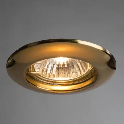 Точечный светильник Arte Lamp A1203PL-1GO PRAKTISCH — золотой, ракурс 2