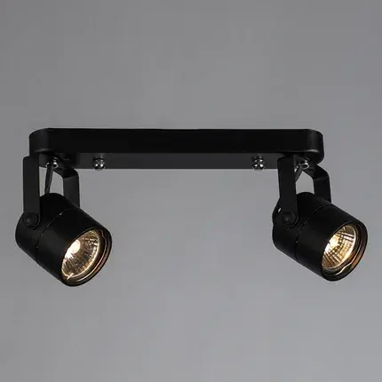 Спот Arte Lamp A1311PL-2BK MIZAR — черный, ракурс 2