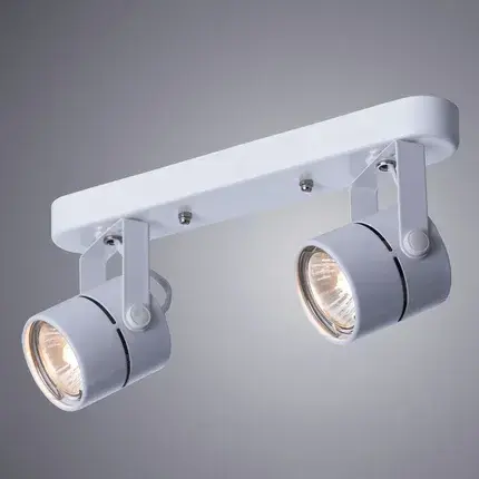 Спот Arte Lamp A1311PL-2WH MIZAR — белый, ракурс 2