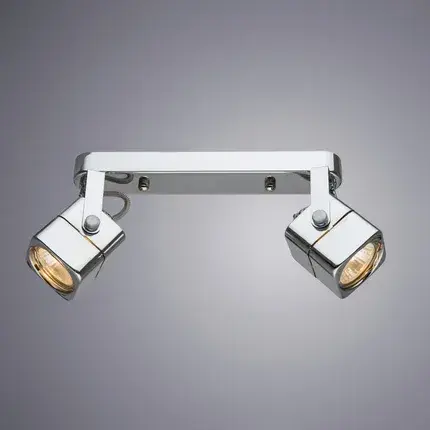 Спот Arte Lamp A1314PL-2CC LENTE — хром, ракурс 2