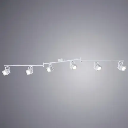 Спот Arte Lamp A1314PL-6WH LENTE — белый, ракурс 2