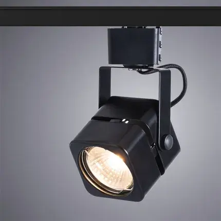 Светильник для однофазного трека Arte Lamp A1315PL-1BK MISAM — черный, ракурс 2