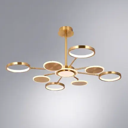Люстра Arte Lamp A1363PL-8PB SIENNA — медь, ракурс 2