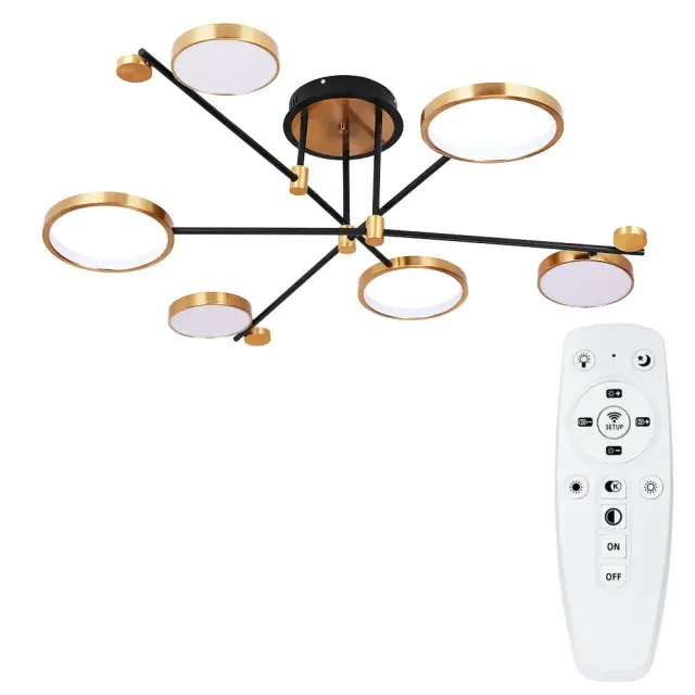 Люстра Arte Lamp A1364PL-6PB HOLLY — черный