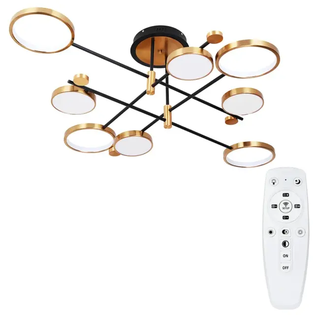 Люстра Arte Lamp A1364PL-8PB HOLLY — черный