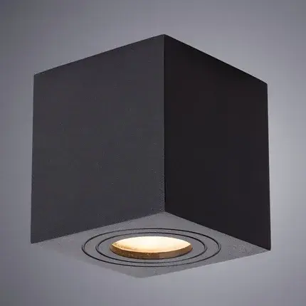 Точечный светильник Arte Lamp A1461PL-1BK GALOPIN — черный, ракурс 2