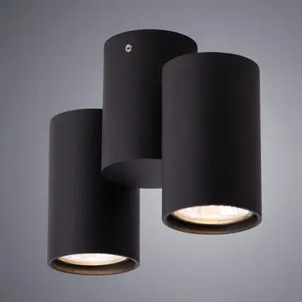 Точечный светильник Arte Lamp A1511PL-2BK GAVROCHE — черный, ракурс 2