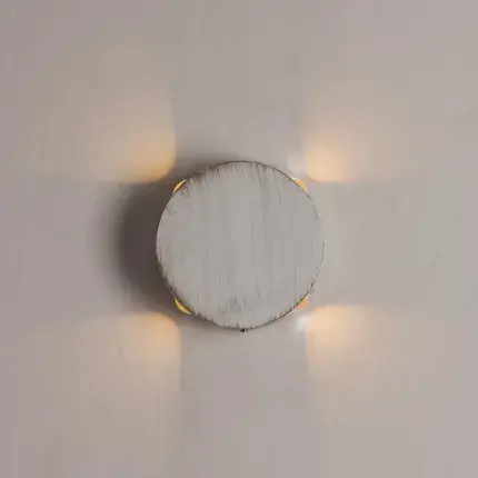 Уличный светильник Arte Lamp A1525AP-1WG TAMBURELLO — белое золото, ракурс 2