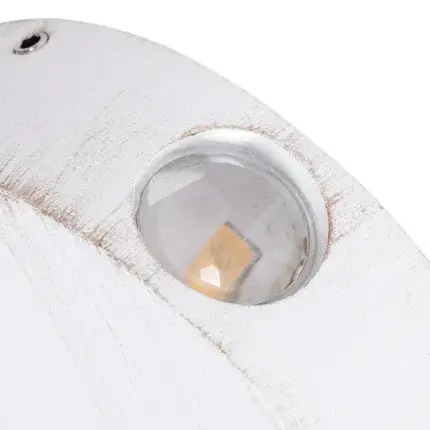 Уличный светильник Arte Lamp A1525AP-1WG TAMBURELLO — белое золото, ракурс 3