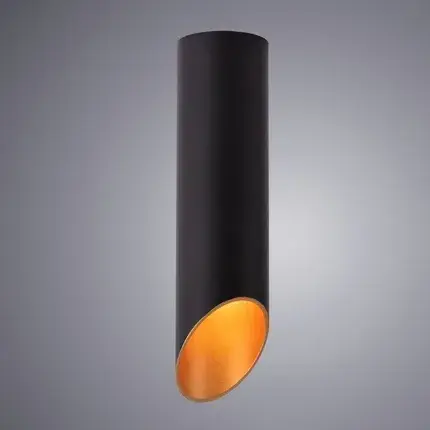 Точечный светильник Arte Lamp A1535PL-1BK PILON-GOLD — черный, ракурс 2