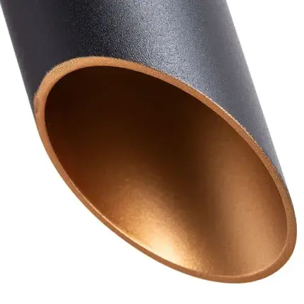 Светильник Arte Lamp A1536SP-1BK PILON-GOLD — черный, ракурс 3