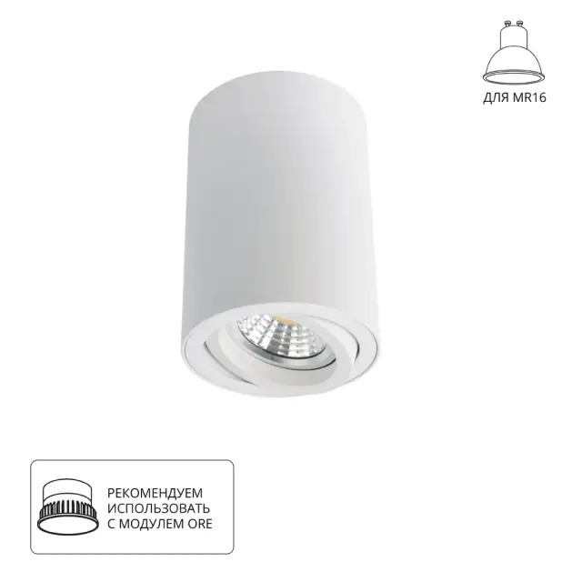 Точечный светильник Arte Lamp A1560PL-1WH SENTRY — белый