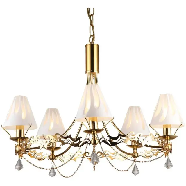 Люстра Arte Lamp A1626LM-5GO FUJI — золотой
