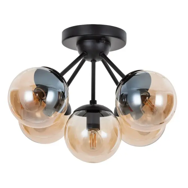 Люстра Arte Lamp A1664PL-5BK BOLLA — черный