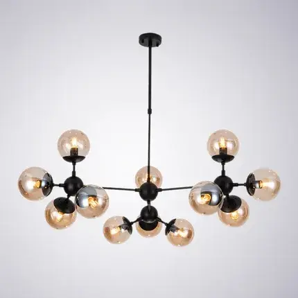 Люстра Arte Lamp A1664SP-12BK BOLLA — черный, ракурс 2