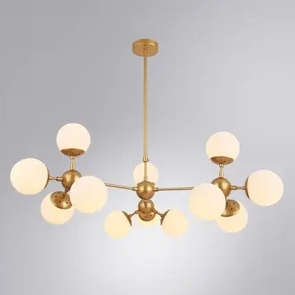Люстра Arte Lamp A1664SP-12GO BOLLA — золотой, ракурс 2