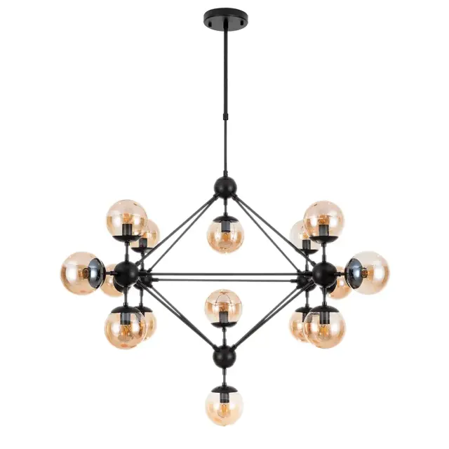 Люстра Arte Lamp A1664SP-15BK BOLLA — черный