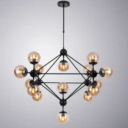 Люстра Arte Lamp A1664SP-15BK BOLLA — черный, ракурс 2