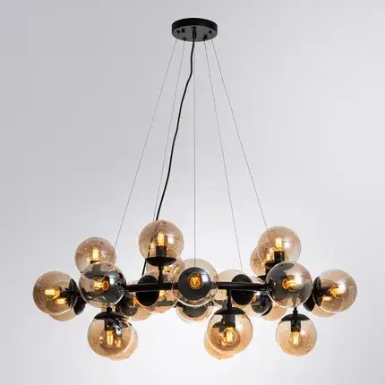 Светильник Arte Lamp A1664SP-25BK BOLLA — черный, ракурс 2