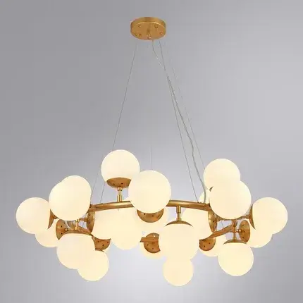 Люстра Arte Lamp A1664SP-25GO BOLLA — золотой, ракурс 2