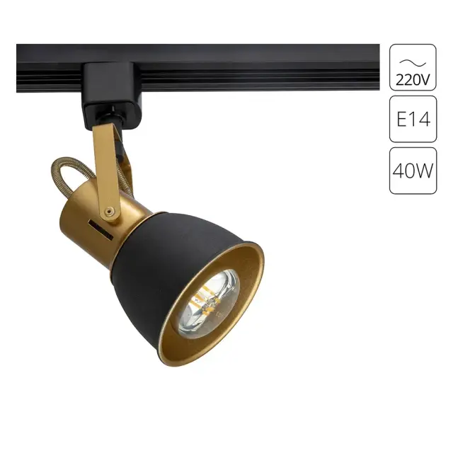 Светильник для однофазного трека Arte Lamp A1677PL-1GO JOVI — черный