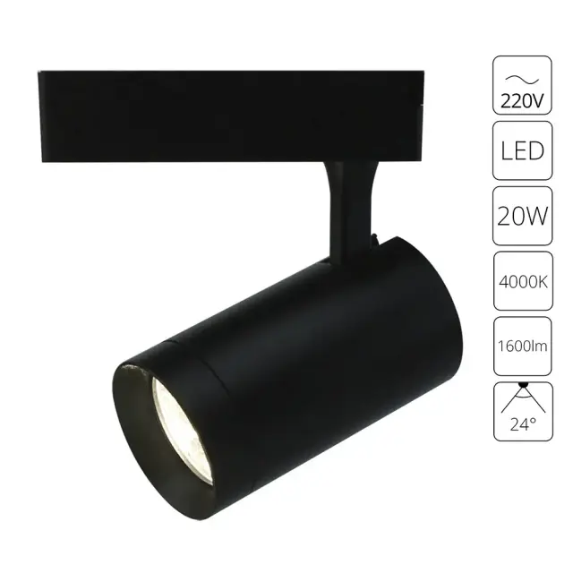 Светильник для однофазного трека Arte Lamp A1720PL-1BK SOFFITTO — черный