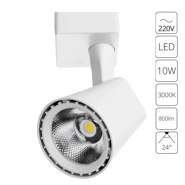 Светильник для однофазного трека Arte Lamp A1811PL-1WH AMICO — белый