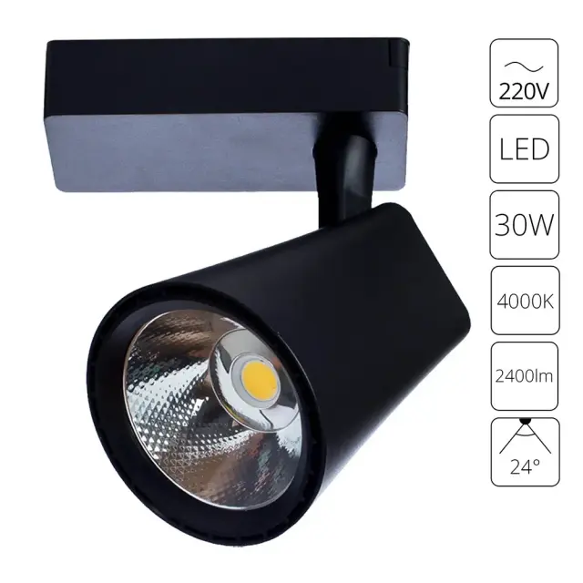 Светильник для однофазного трека Arte Lamp A1830PL-1BK AMICO — черный