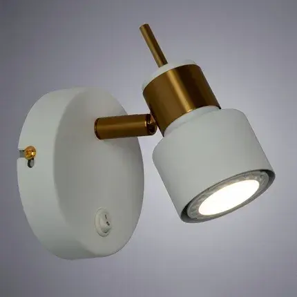 Спот Arte Lamp A1906AP-1WH ALMACH — белый, ракурс 2