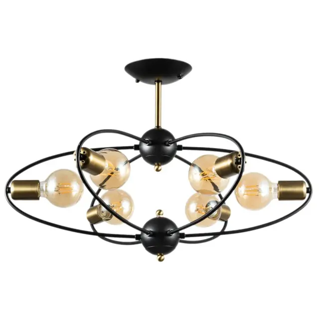 Люстра Arte Lamp A1963PL-6BK GLASGOW — черный