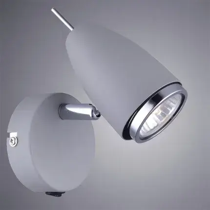 Спот Arte Lamp A1966AP-1GY REGISTA — серый, ракурс 2