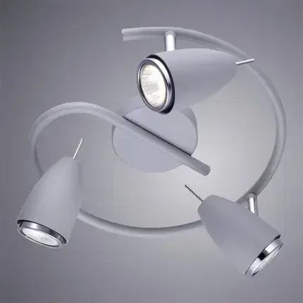Спот Arte Lamp A1966PL-3GY REGISTA — серый, ракурс 2