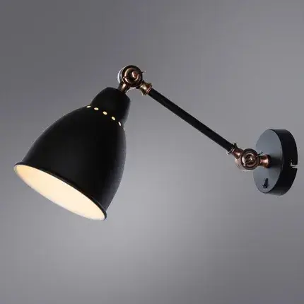 Бра Arte Lamp A2054AP-1BK BRACCIO — черный, ракурс 2