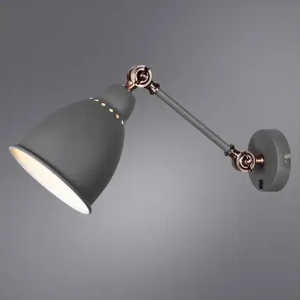 Бра Arte Lamp A2054AP-1GY BRACCIO — серый, ракурс 2