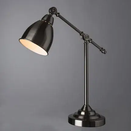 Настольная лампа Arte Lamp A2054LT-1SS BRACCIO — серебряный, ракурс 2