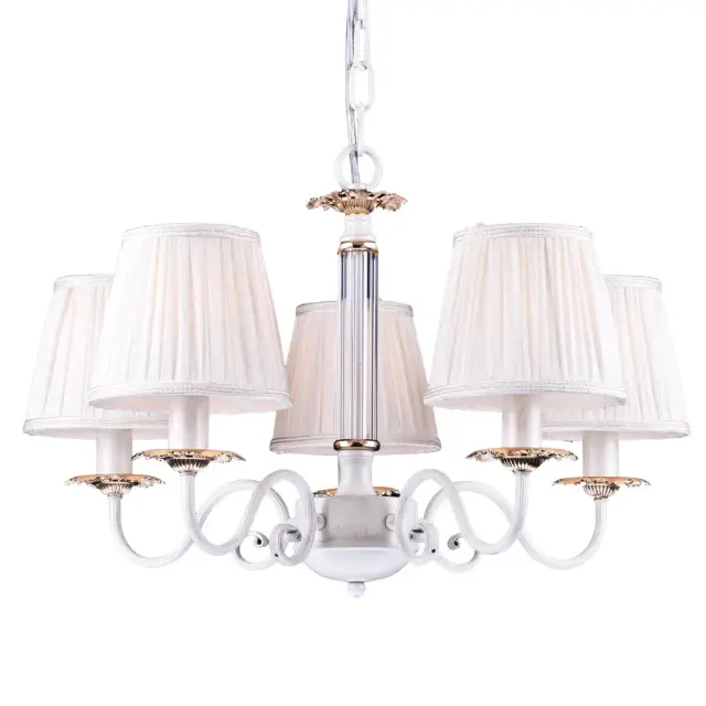 Люстра Arte Lamp A2065LM-5WG FELICITA — белое золото