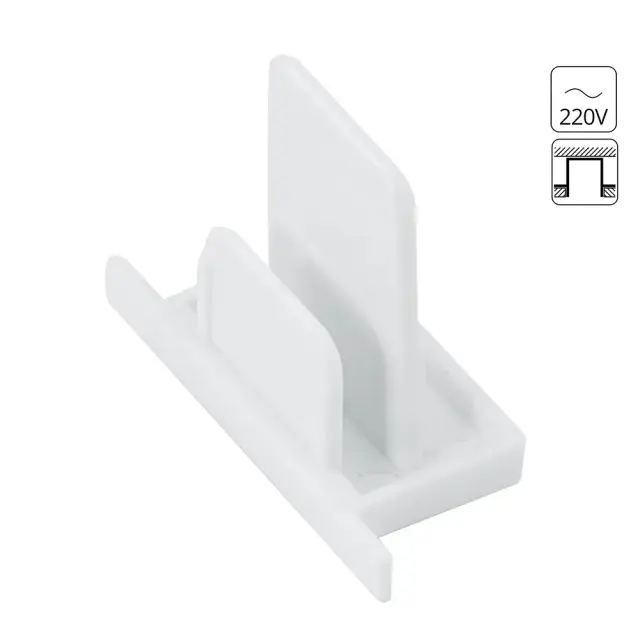 Заглушка для однофазного шинопровода Arte Lamp A210133 TRACK ACCESSORIES — белый