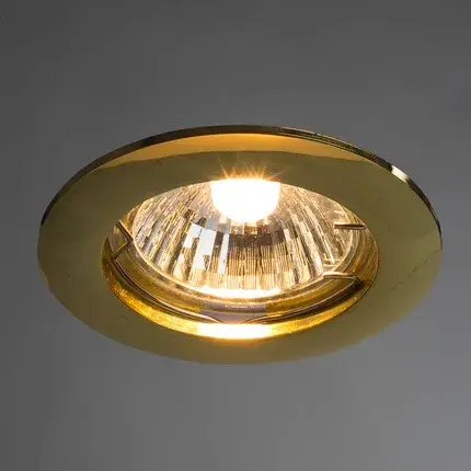 Точечный светильник Arte Lamp A2103PL-1GO BASIC — золотой, ракурс 2