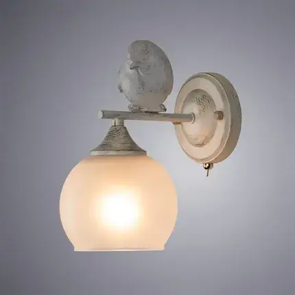 Бра Arte Lamp A2150AP-1WG GEMELLI — белое золото, ракурс 2