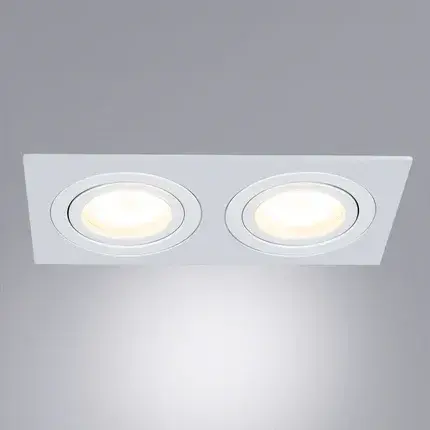 Точечный светильник Arte Lamp A2168PL-2WH TARF — белый, ракурс 2