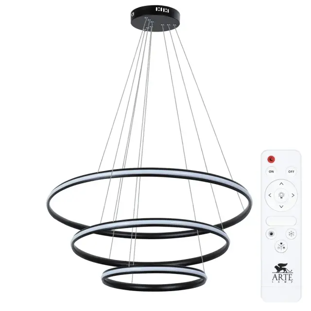 Светильник Arte Lamp A2198SP-3BK MERIDIANA — черный