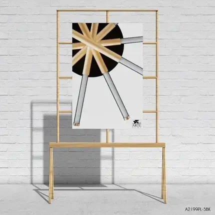 Люстра Arte Lamp A2199PL-5BK FERNANDO — черный, ракурс 4