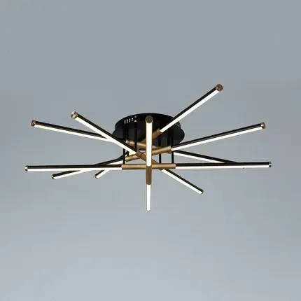 Люстра Arte Lamp A2199PL-6BK FERNANDO — черный, ракурс 2