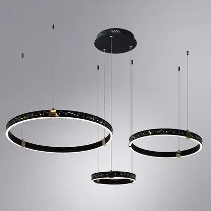Светильник Arte Lamp A2222SP-3BK SHINE — черный, ракурс 2