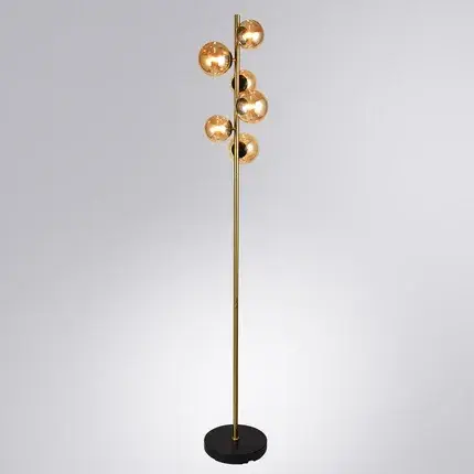 Торшер Arte Lamp A2243PN-6PB GEMINI — черный, ракурс 2