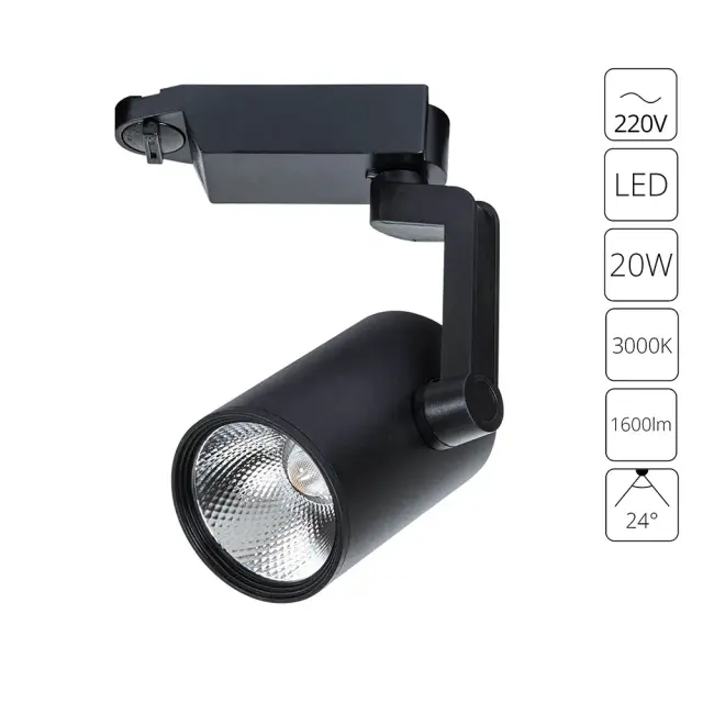 Светильник для однофазного трека Arte Lamp A2321PL-1BK TRACCIA — черный