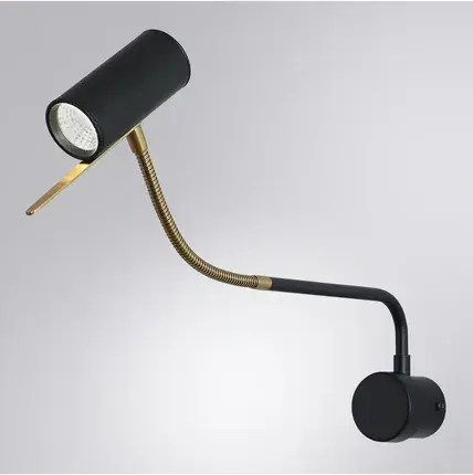 Бра Arte Lamp A2423AP-5PB SULAFAT — черный, ракурс 2